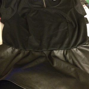 Forever 21+ black Peplum top