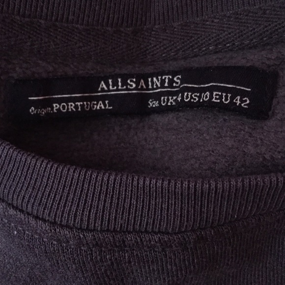 ALL SAINTS GREY SWEATER