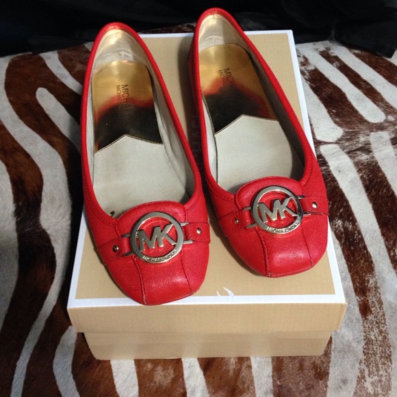 Michael Kors Mandarin orange Fulton moc shoe 8 1/2