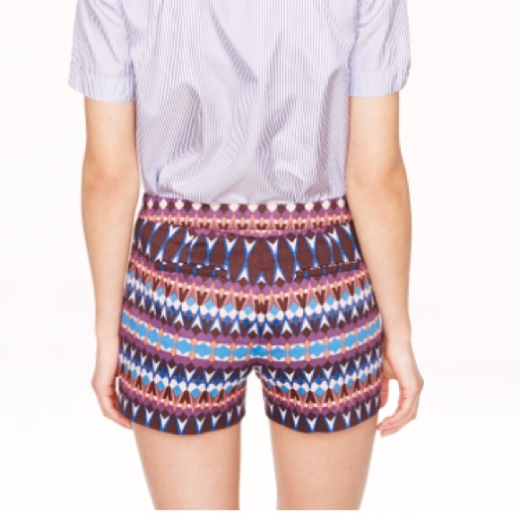 J. Crew cotton pique shorts in gemstone print - Picture 4 of 4