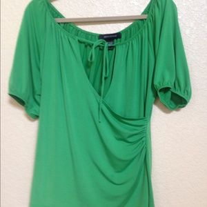 Green blouse