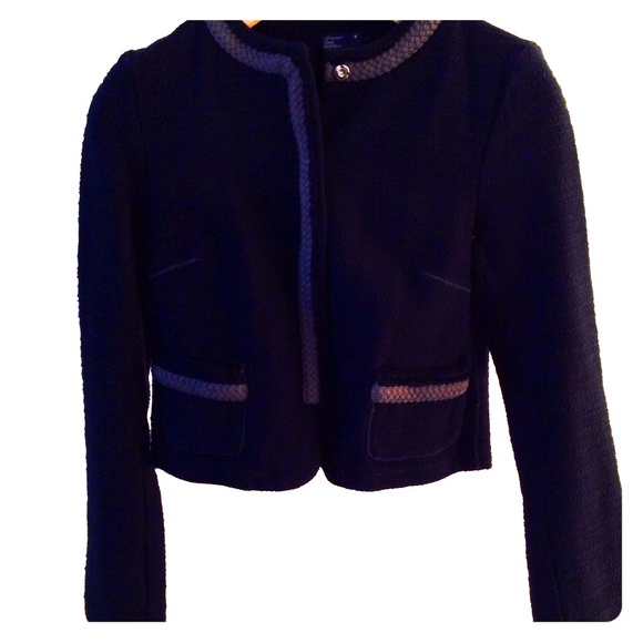 AEO cropped tweed blazer.