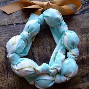 Fabric teething/nursing/statement necklace