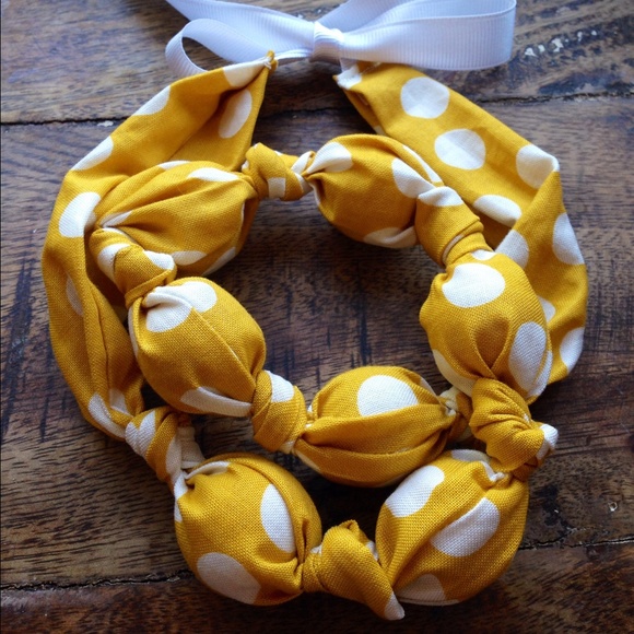 Fabric teething/nursing/statement necklace