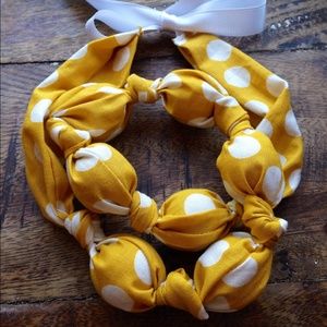 Fabric teething/nursing/statement necklace