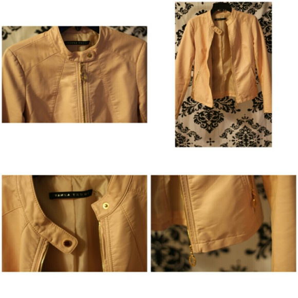 Pink leather jacket