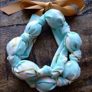 Fabric teething/nursing/statement necklace