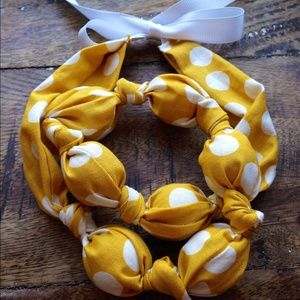 Fabric teething/nursing/statement necklace