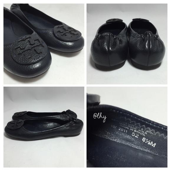 ❌SOLD❌TORY BURCH REVA FLATS – NAVY 8.5 - Picture 2 of 4