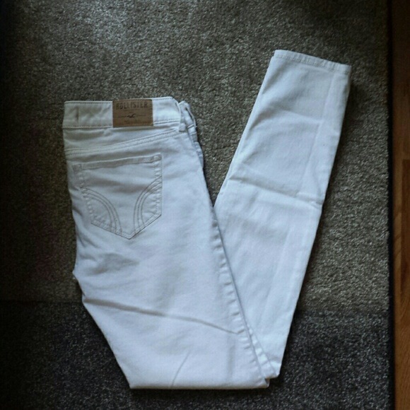 hollister white skinny jeans