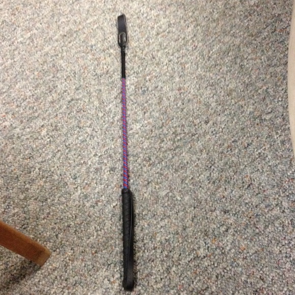 Blue + Red Riding Crop