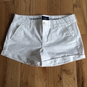 White American Eagle Stretch Shorts