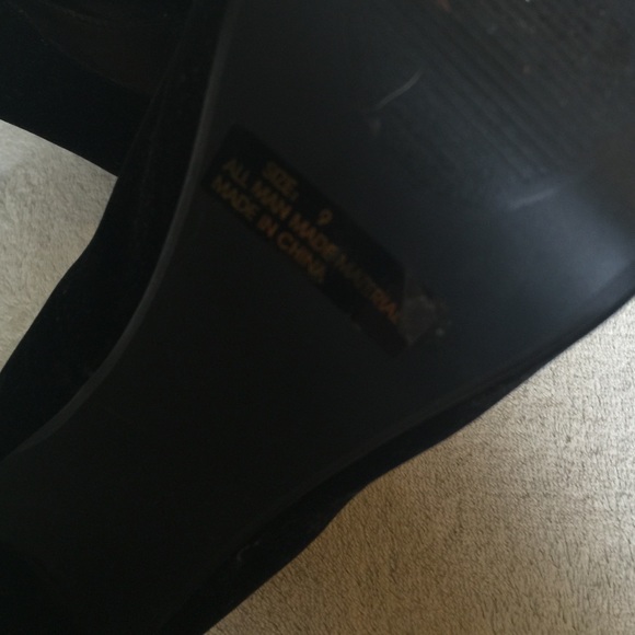 Black Suede Heels - Picture 3 of 4