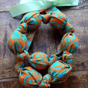 Fabric teething/nursing/statement necklace
