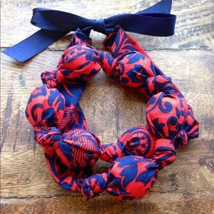 Fabric teething/nursing/statement necklace