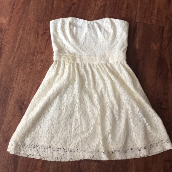 Cream Lace Sun Dress 👗 - Picture 3 of 4
