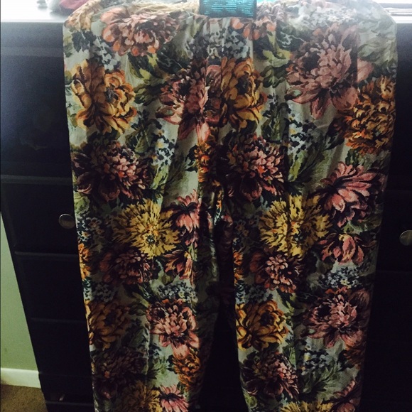 High wasted Floral pant