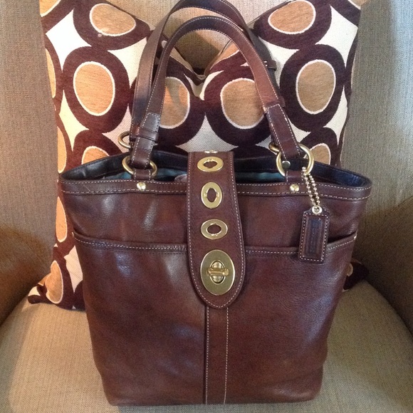 Coach Handbags - RESERVED FOR BTZEEBOYD! CHOCOLATE BROWN COACH BAG!