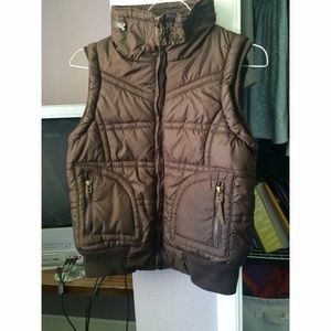 Brown Puffy Vest