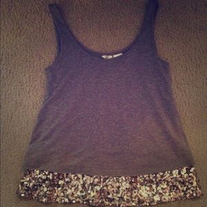 Sparkle grey top