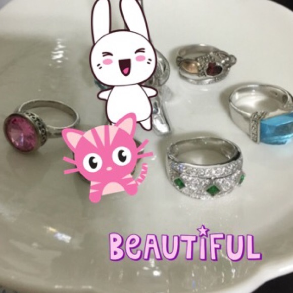 Bundle of the Day! Juicy Couture Charms & SS Rings - Picture 2 of 2