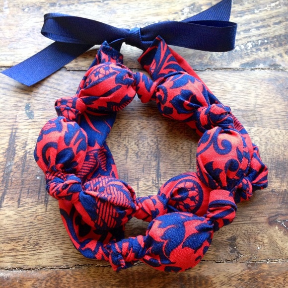 Fabric teething/nursing/statement necklace