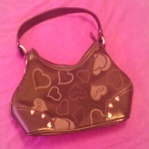 Xoxo black hearts purse