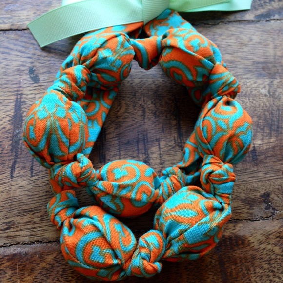 Fabric teething/nursing/statement necklace