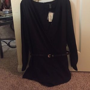 Black, Long sleeve romper