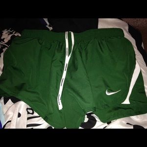 Nike green running shorts!