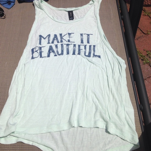 Mint green tank