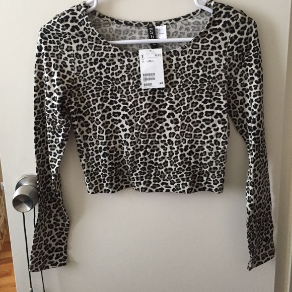 Leopard crop top