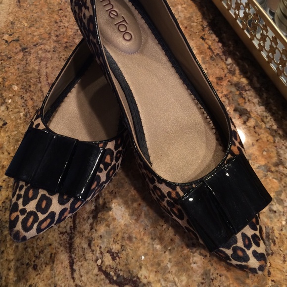Leopard and Patent flats