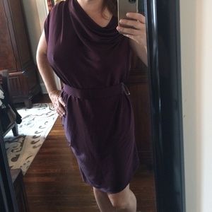 Halston Heritage deep purple dress