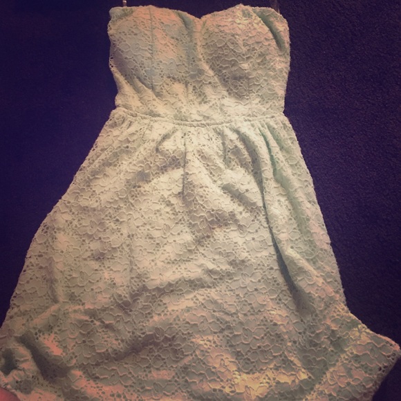 Light teal colored dress