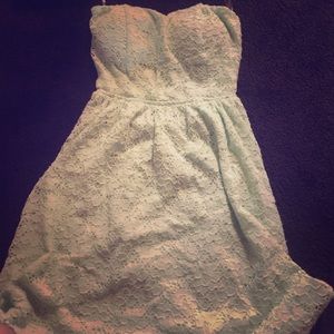 Light teal colored dress