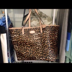 Coach leopard tote