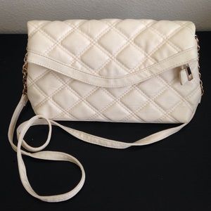 White Quilted Bershka Crossbody