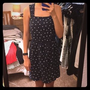 madewell Sessun cut out polla dot dress