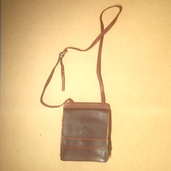 Kenneth Cole two-pocket over the shoulder bag