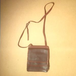 Kenneth Cole two-pocket over the shoulder bag