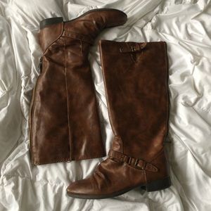 Tall Brown Riding Boots