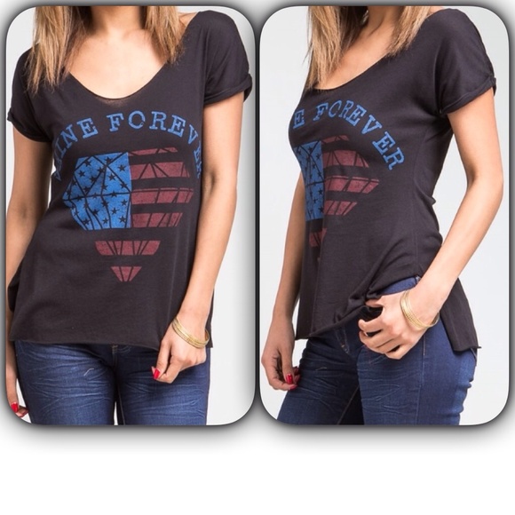 Black Americana Diamond Tee - Picture 1 of 4