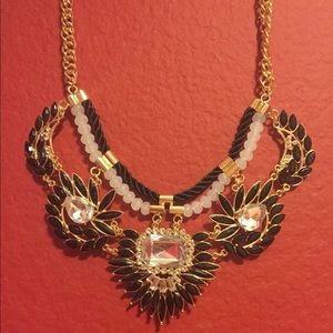 Black and Gold statement necklace