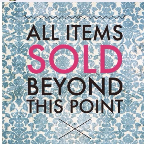 Sold sold sold