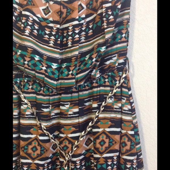 💖SOLD💖Tribal Print Strapless Dress - Picture 2 of 4