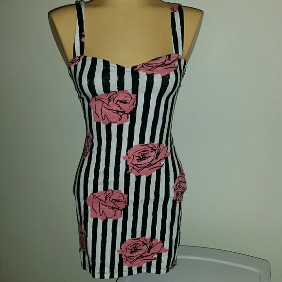 Urban Outfitters Dresses & Skirts - SOLD***Motel Rocks Striped Floral Cut out Dress