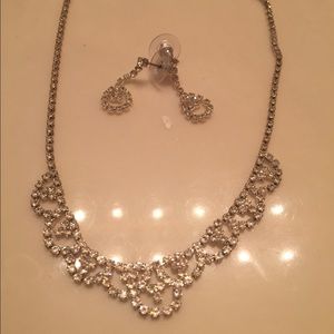 Fake diamond necklace