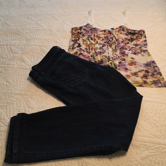 Lauren Conrad Bundle, jeans (sz 6) & tank top (xs)