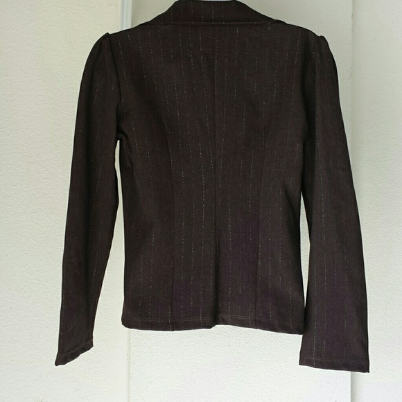 Brown pinstriped blazer - Picture 4 of 4